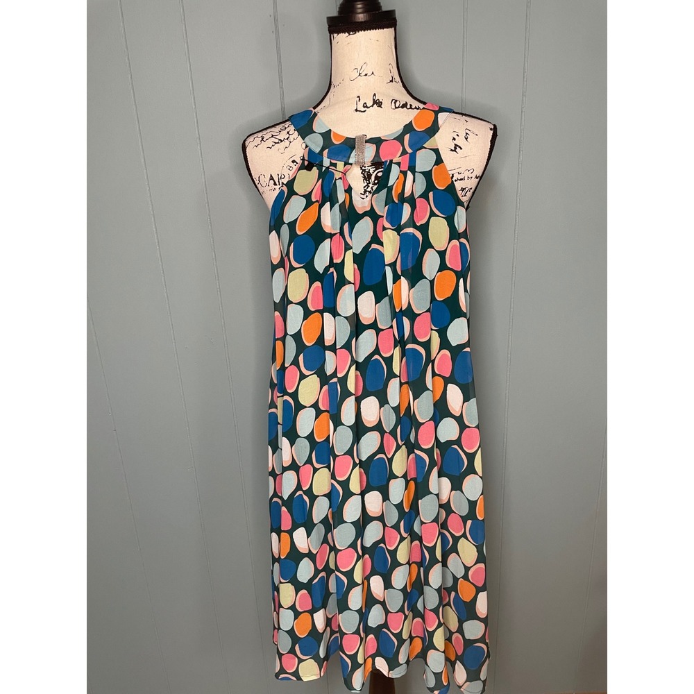 Unbranded Abstract Pebble Print Halter Dress Womens M Excellent
